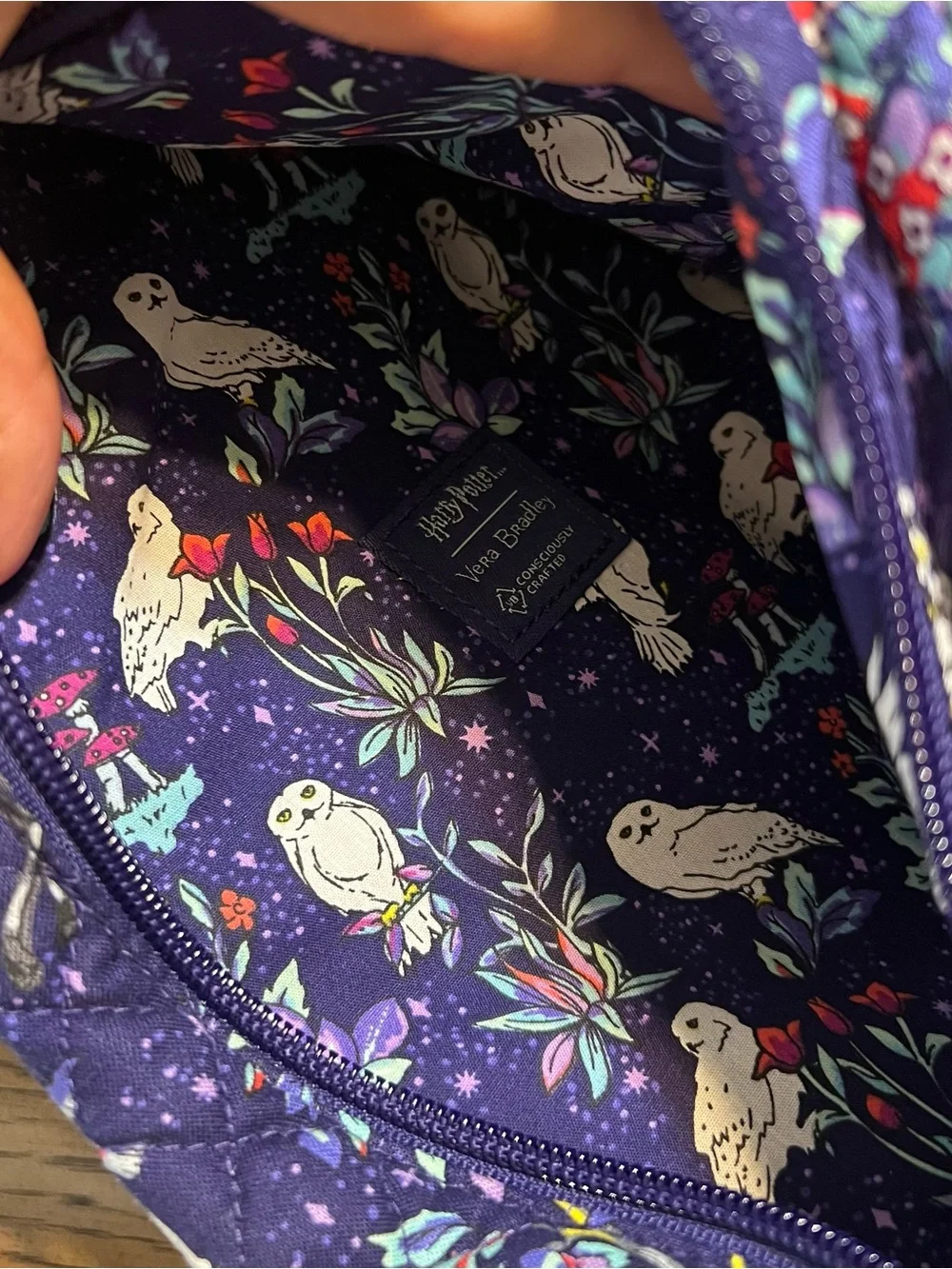 Vera Bradley Harry Potter Sling Backpack Forbidden Forest NWT universal wizard